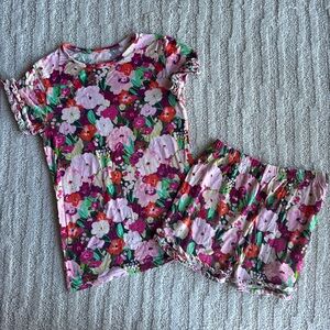 Posh peanut floral ruffle pajamas size 8